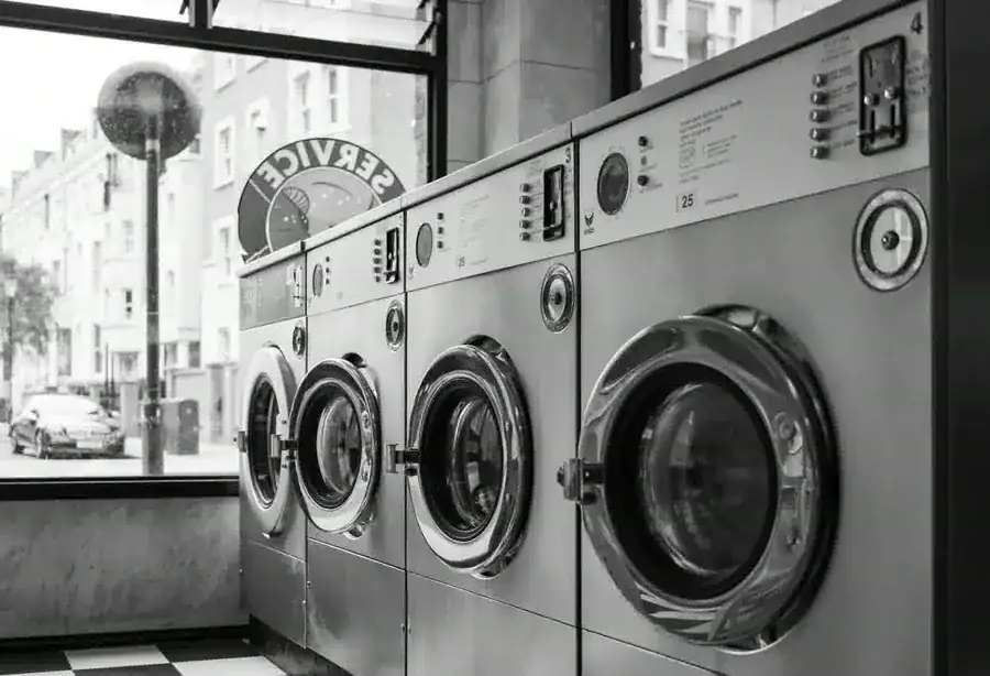 Commercial washer row